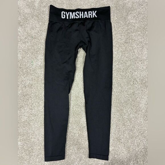 Gymshark Black High Waisted Logo Band Leggings XS - Picture 4 of 7